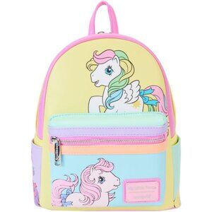 NWT Loungefly Hasbro My Little Pony Color Block Mini Backpack Pastel Colors
